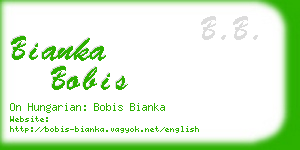 bianka bobis business card